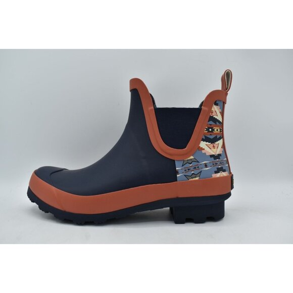 Pendleton Womens Size 10 Sierra Ridge Navy Multi Waterproof Chelsea Rain Boots - Picture 7 of 9
